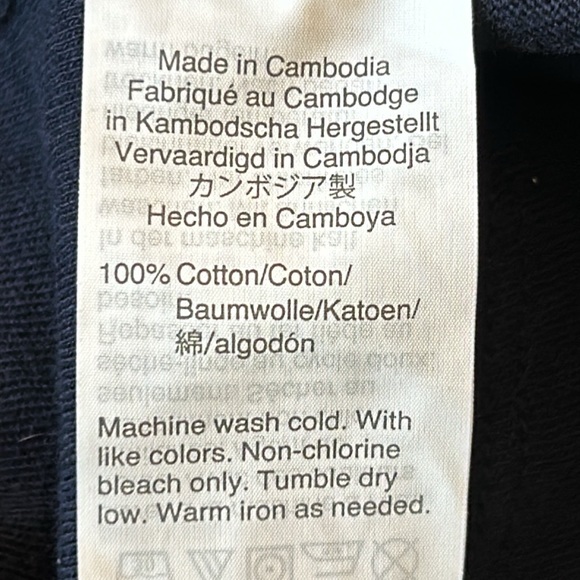 J Crew Mercantile Oh Deer! Navy Blue Holiday Pocket Tee w Cap Sleeves Size 3X - Picture 7 of 9